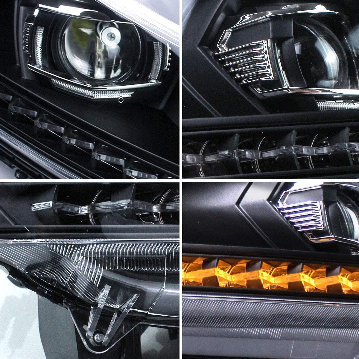 Honda Accord LED Projector Headlights Assembly with Sequential Turn Signal